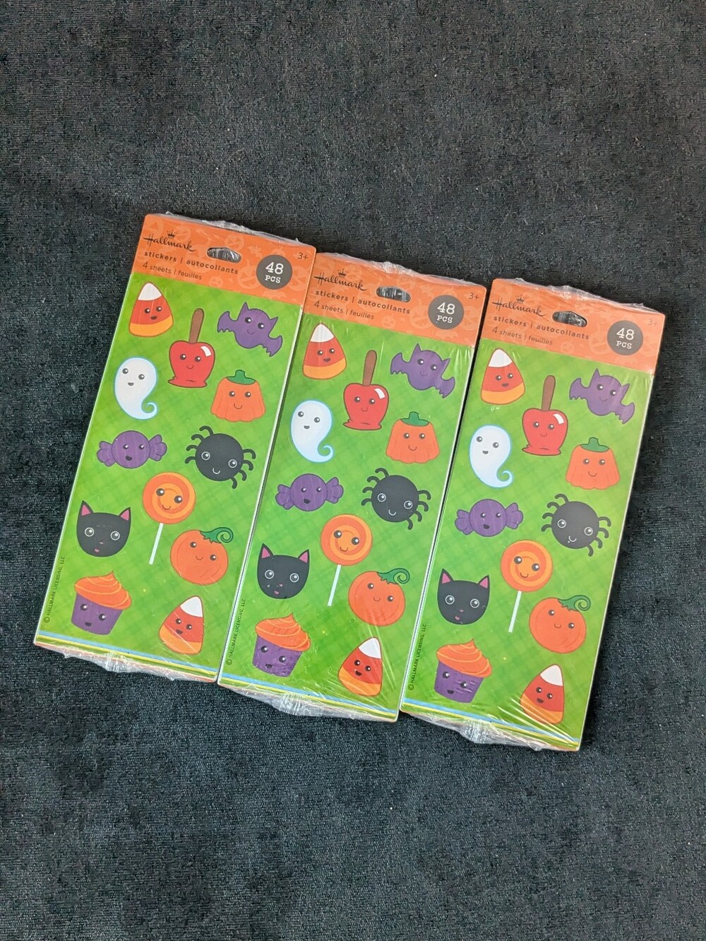 NWT! Hallmark Halloween Stickers 3 Pack (144 Stickers Total)